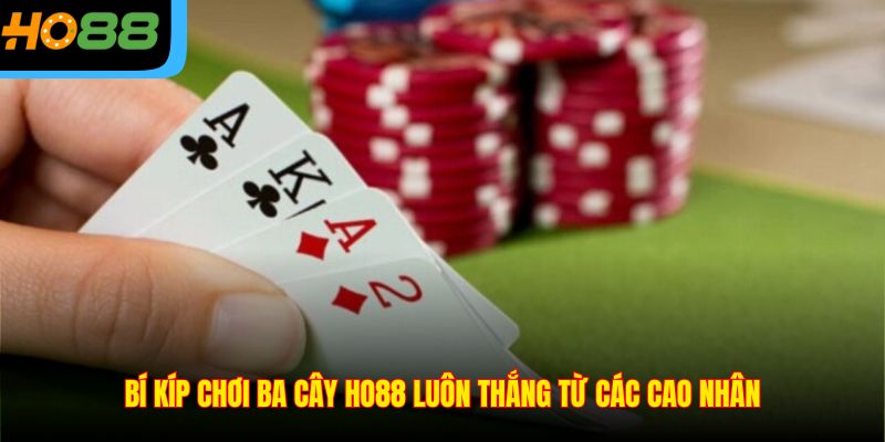 Bí kíp chơi Ba Cây Ho88 luôn thắng từ các cao nhân